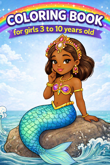 Coloring pages for black girls 3 to 10 years old