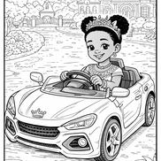 Coloring pages for black girls 3 to 10 years old