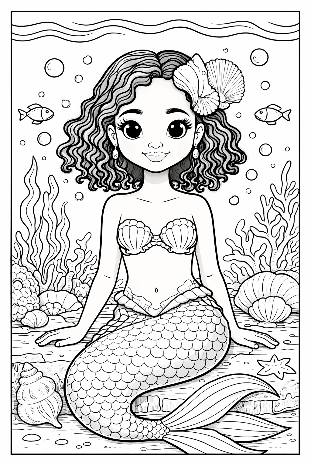 Coloring pages for black girls 3 to 10 years old