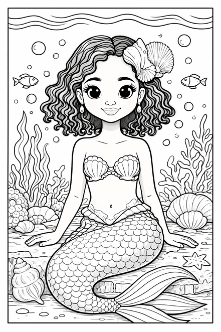 Coloring pages for black girls 3 to 10 years old