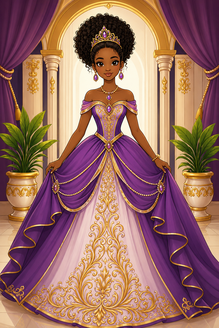 Coloring pages for black girls 3 to 10 years old