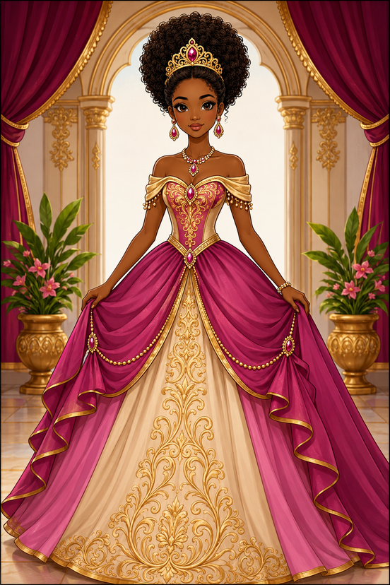 Coloring pages for black girls 3 to 10 years old
