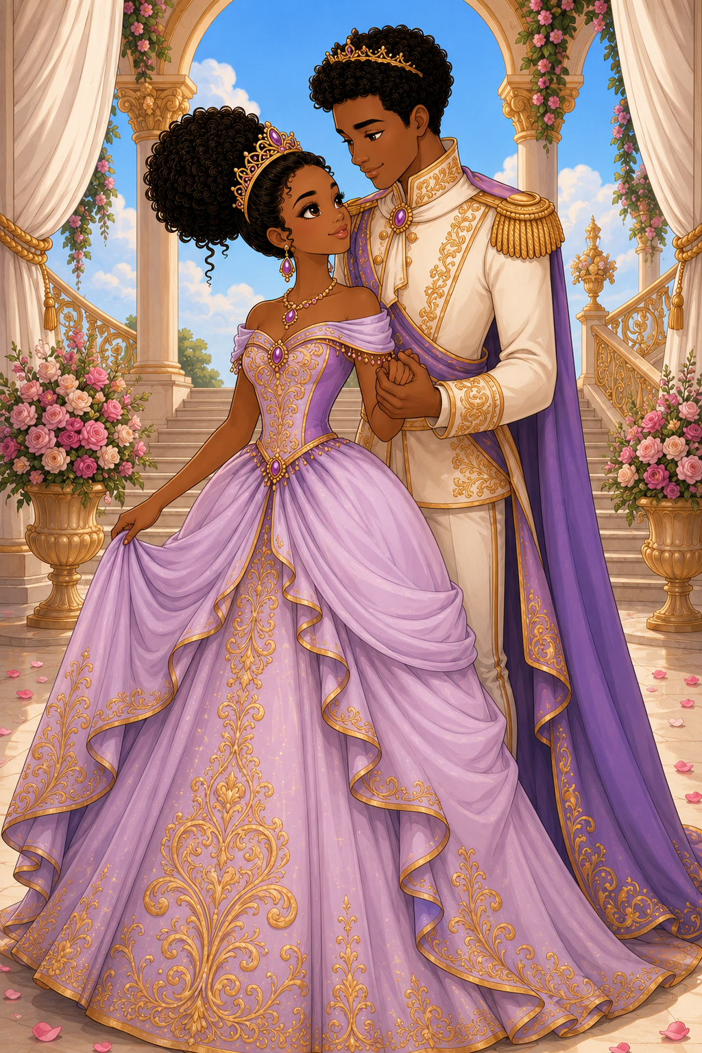 Coloring pages for black girls 3 to 10 years old