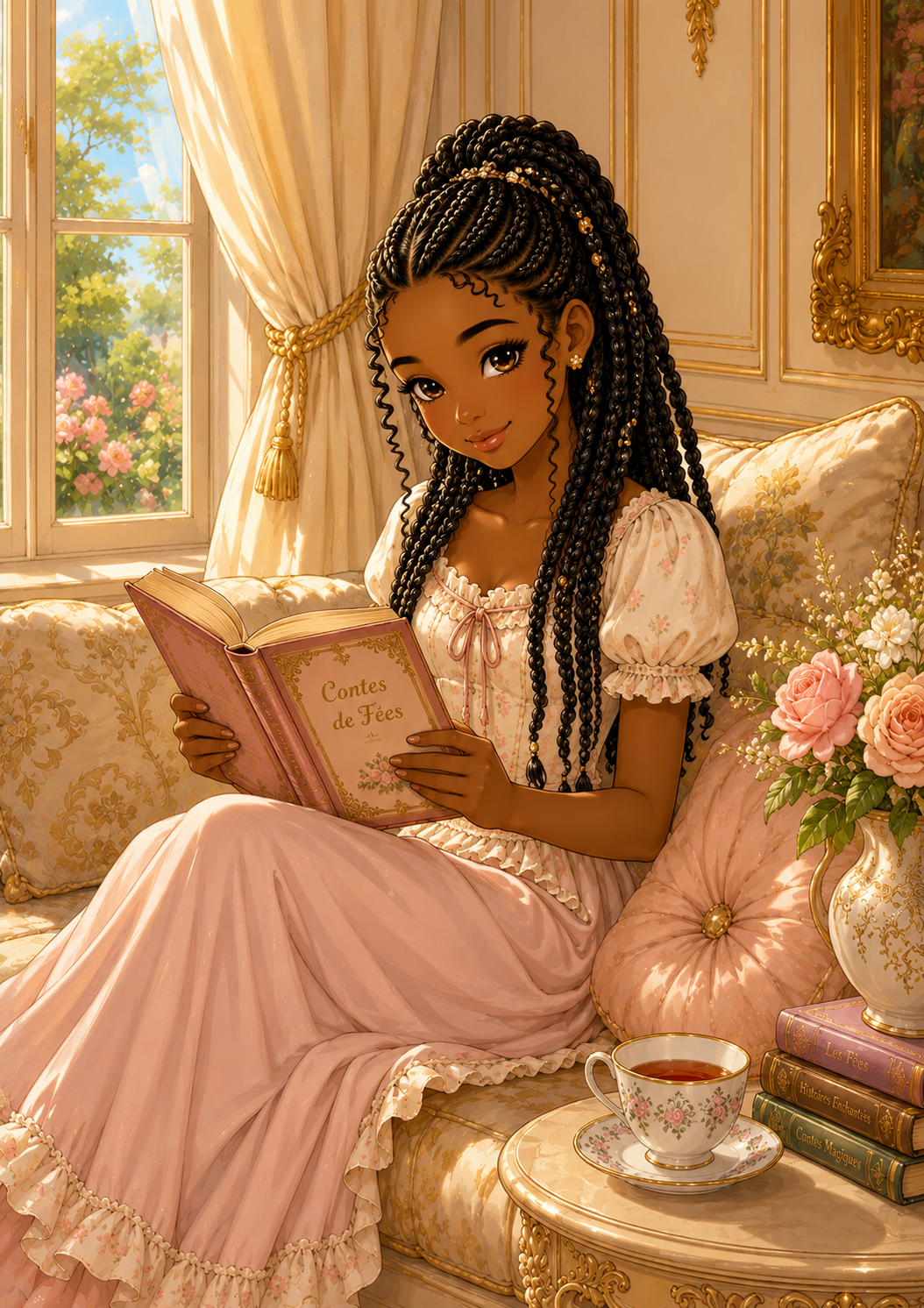 Coloring pages for black girls 3 to 10 years old