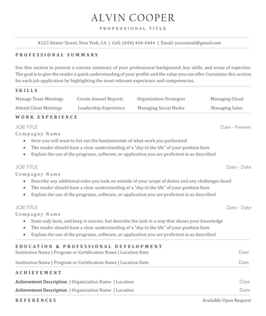 ATS-Friendly Resume v1